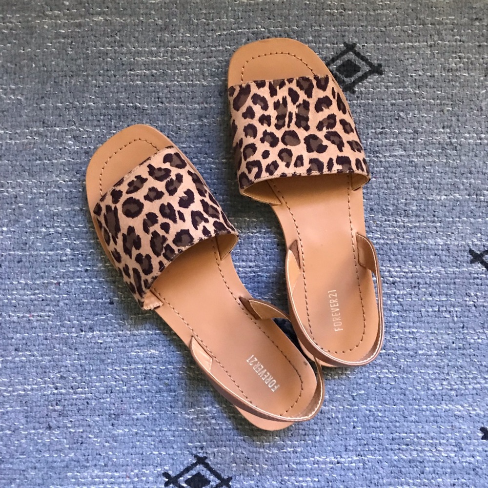 Forever 21 Cheetah Sandals